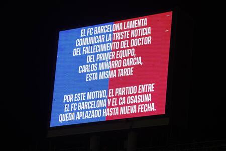 Barcelona y Osasuna suspendido. Foto: REUTERS/Albert Gea
