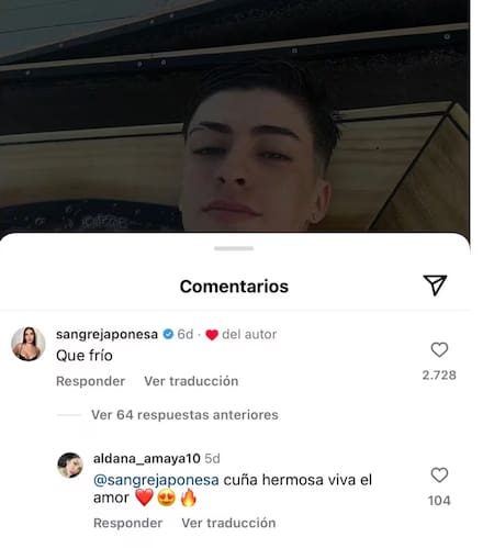 Los comentarios de la hermana de Lauty Gram. Foto: Instagram.