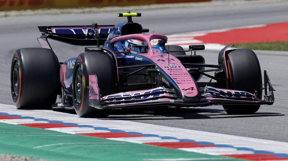 Franco Colapinto en el Gran Premio de España. Foto: REUTERS.