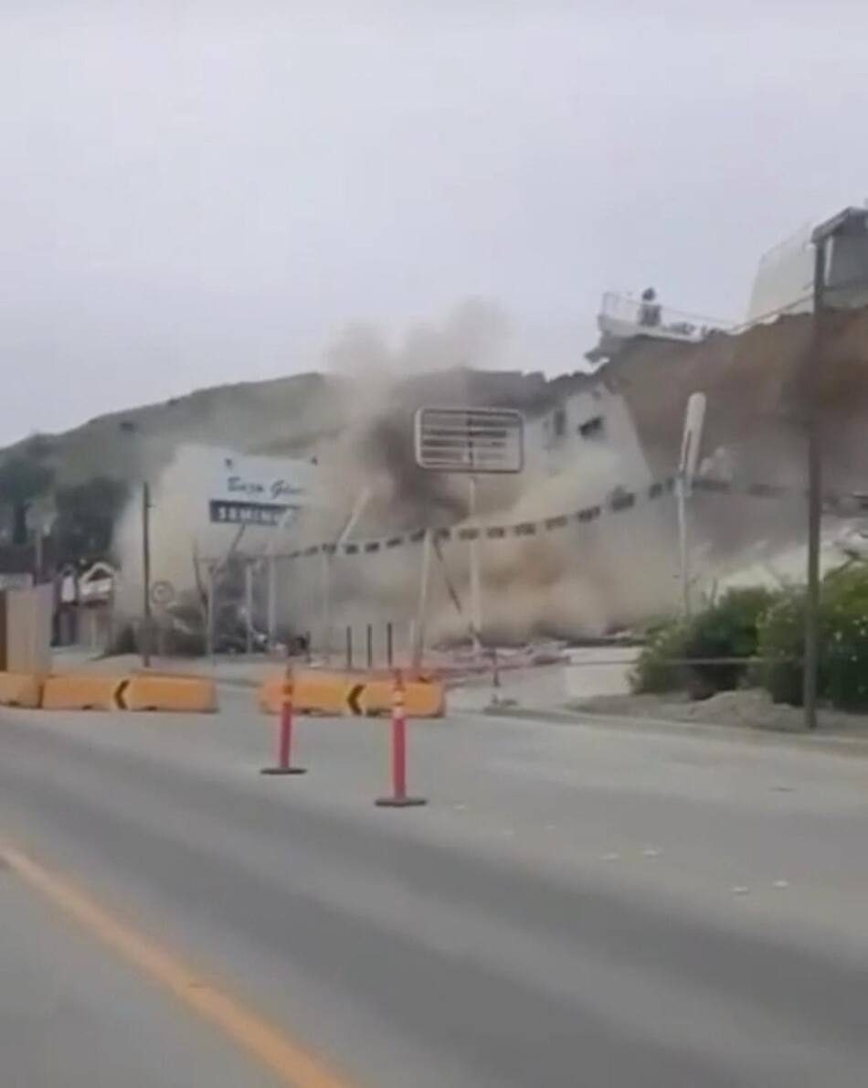 Derrumbe del edificio en México. Foto: Reuters.