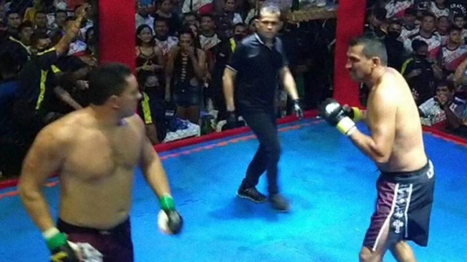 Dos politicos brasileños resolvieron sus diferencias en un ring