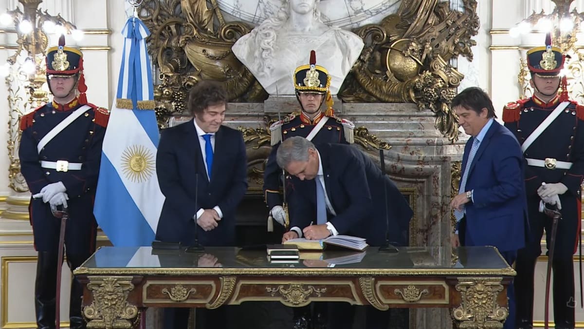 Pablo Quirno juró como nuevo ministro de Relaciones Exteriores del gobierno de Milei
