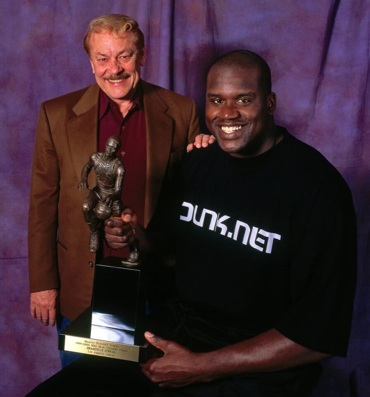 Jerry Buss junto a Shaquille O´Neal.