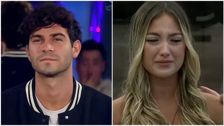 Nicolás y Florencia de Gran Hermano. Fotos: captura Telefe.