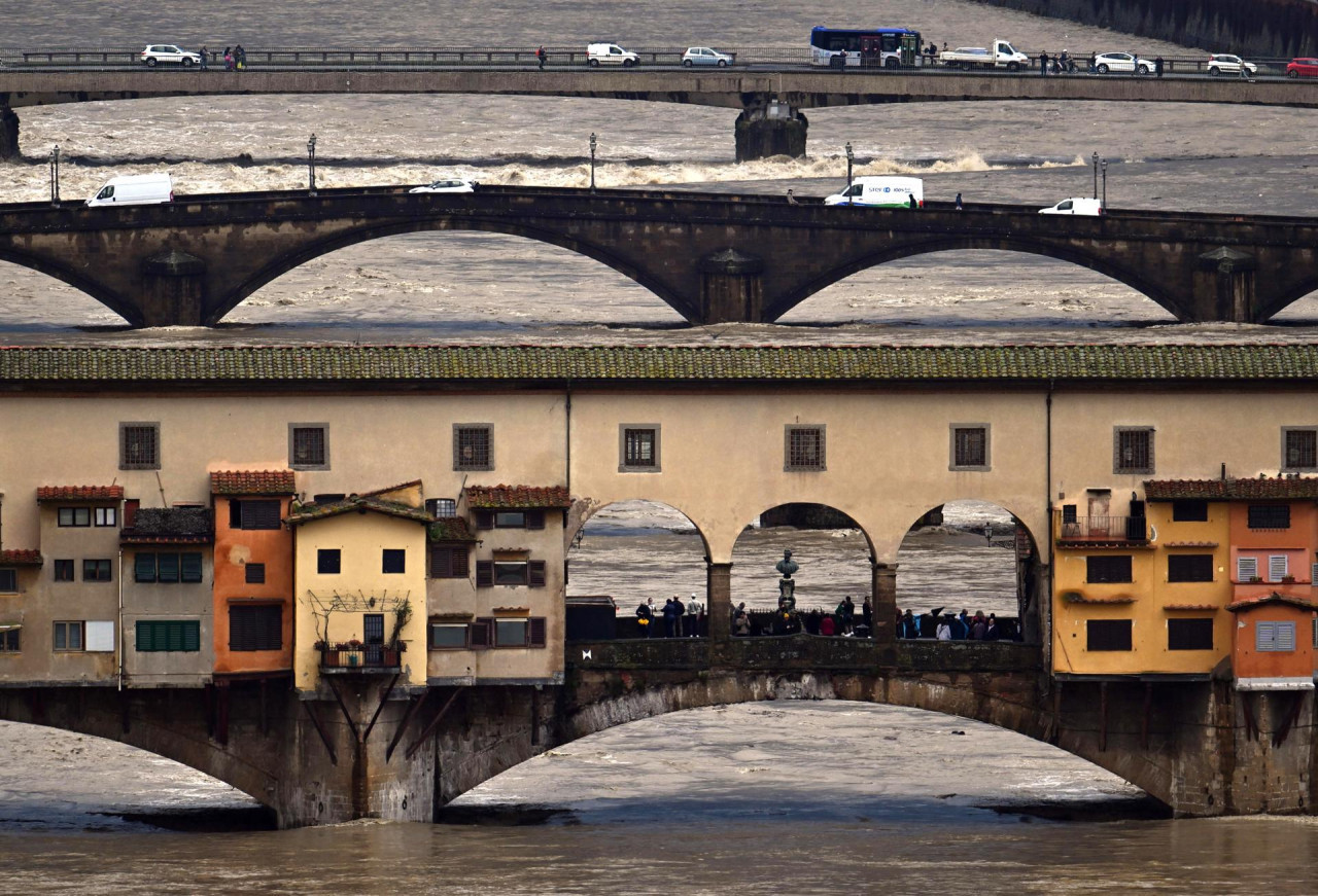 Inundaciones en Italia. Foto: EFE/Claudio Giovannini