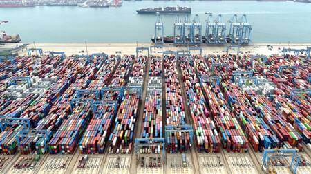 Puerto de Qingdao, China. Foto: Reuters.