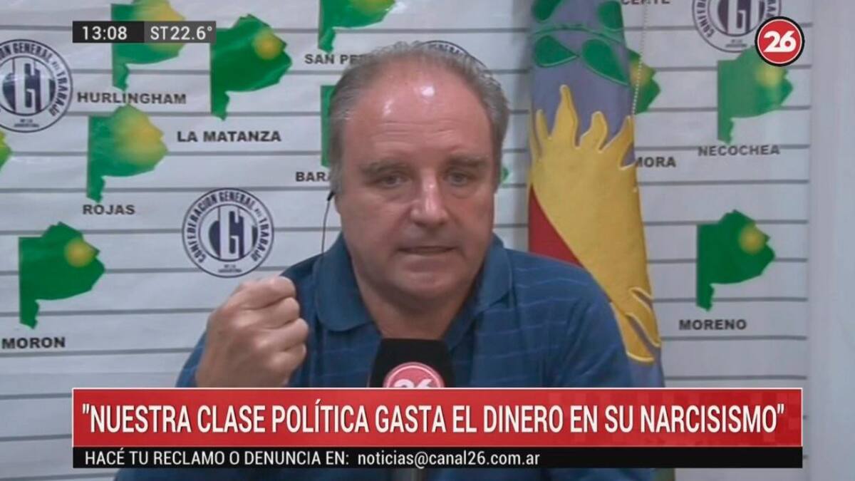 Miguel Díaz, titular de UDOCBA, Canal 26