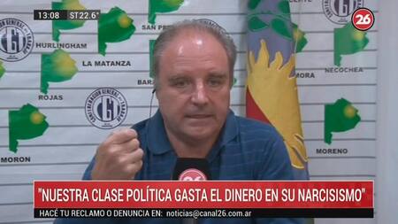 Miguel Díaz, titular de UDOCBA, Canal 26