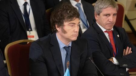 Javier Milei en la Cumbre del Mercosur. Foto: EFE.