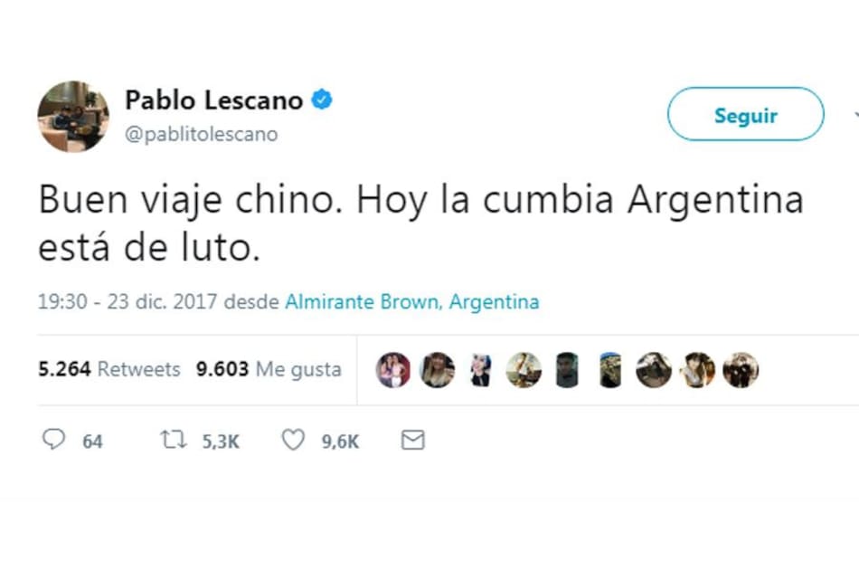 Muerte de El Chino - La Nueva Luna - Redes sociales