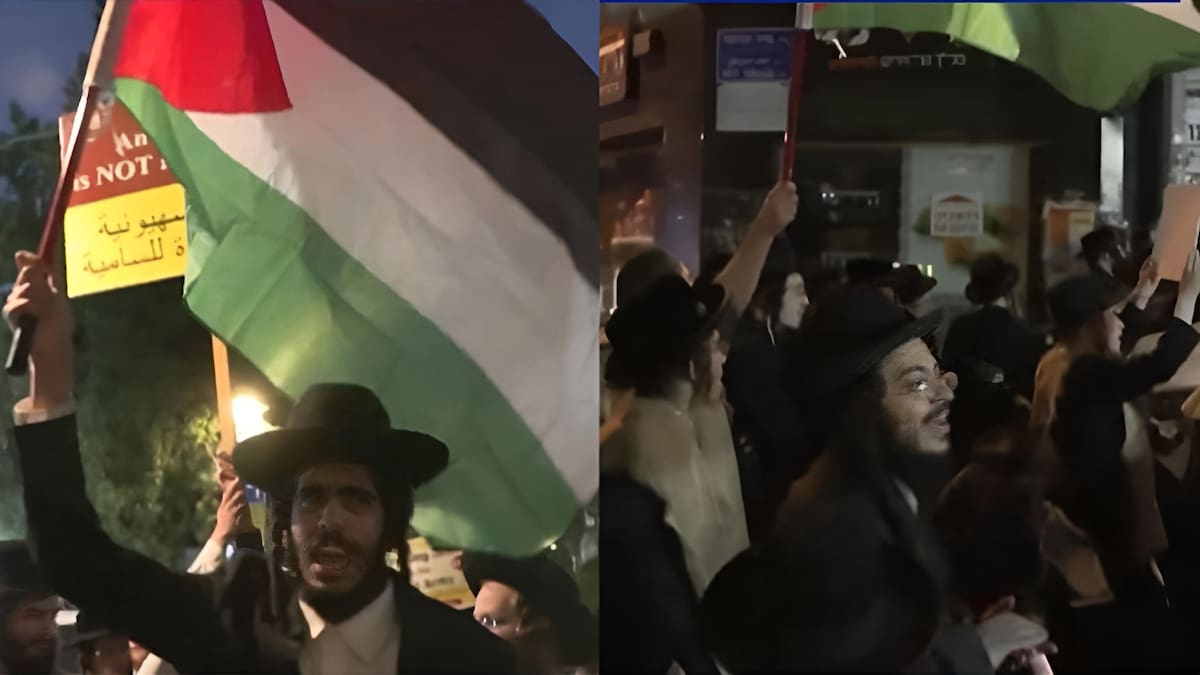 Video: judíos ultraortodoxos retiran y queman banderas de Israel en la víspera del Día del Recuerdo | canal26.com