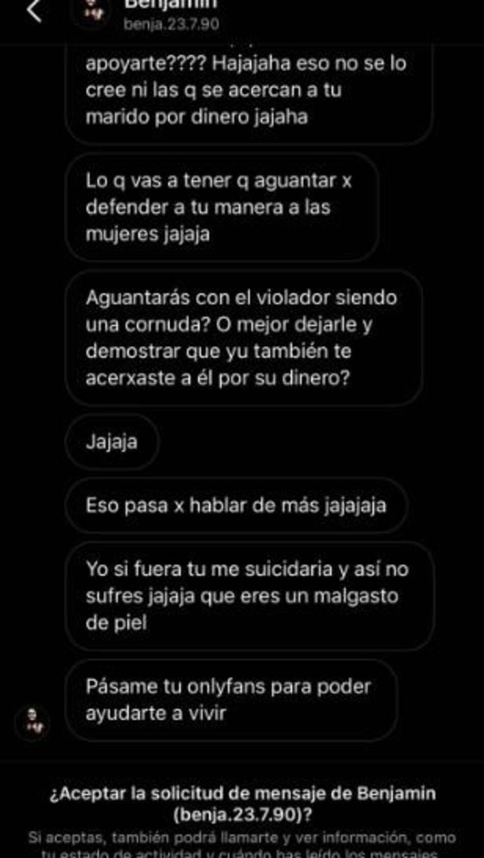 Los mensajes que recibe la mujer de Dani Alves_Instagram/joanasanz