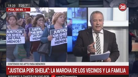 Crimen de Sheila: vecinos y familiares marcharon para pedir Justicia