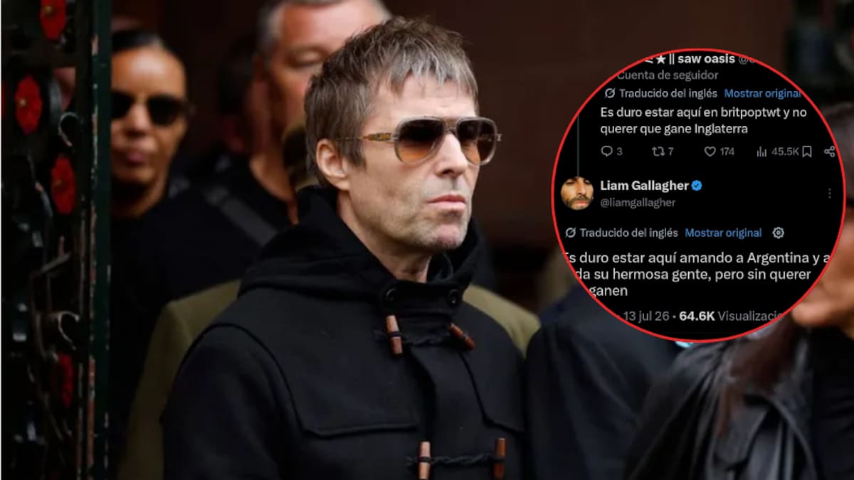 Liam Gallagher quedó en medio de la rivalidad entre Argentina e Inglaterra: el divertido intercambio con hinchas que se hizo viral