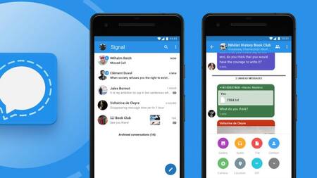Signal app de mensajería instantánea