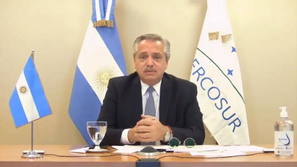 Alberto Fernández, Mercosur, Presidencia pro tempore, Captura YouTube