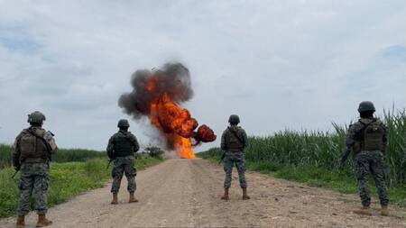 Operativo de las Fuerzas Armadas de Ecuador. Foto: X @FFAAECUADOR