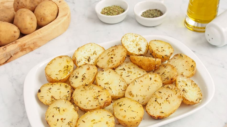 Papas al horno con queso.