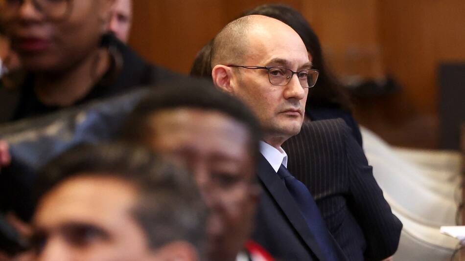 Gilad Noam, representante de Israel ante la CIJ. Foto: Reuters.