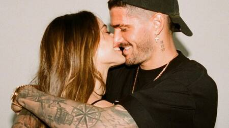 Tini Stoessel y Rodrigo de Paul. Foto: Instagram/tinistoessel.