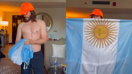 Jared Leto se despidió de Argentina. Foto: captura video.