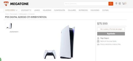 Venta de PlayStation 5, foto captura