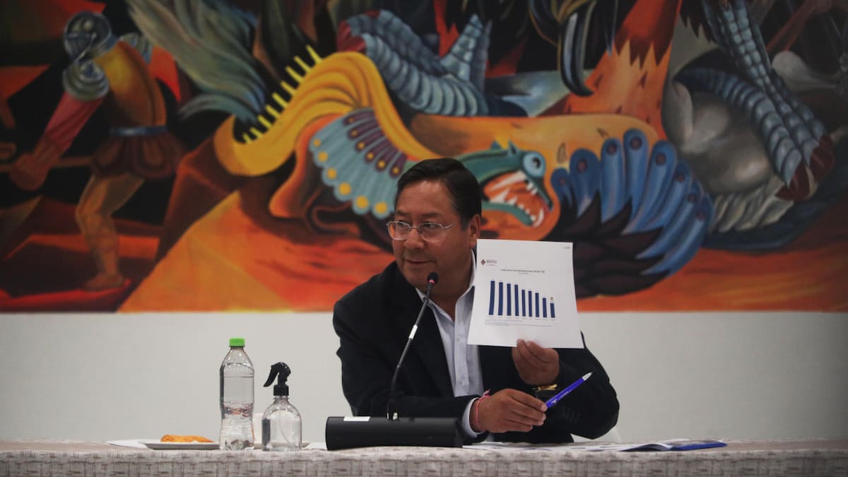 Presidente de Bolivia, Luis Arce. Foto: EFE