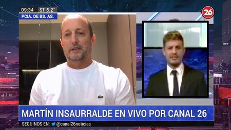 Martín Insaurralde, coronavirus, Canal 26