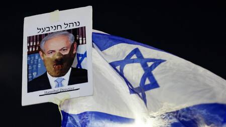 Protestas en Israel contra Netanyahu. Foto: Reuters
