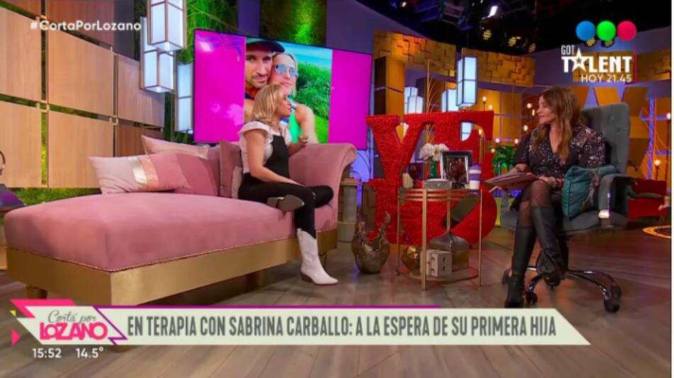 Sabrina Carballo en Cortá por Lozano. Foto captura.