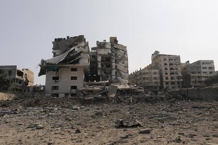 Bombardeos israelíes en Gaza. Foto: EFE