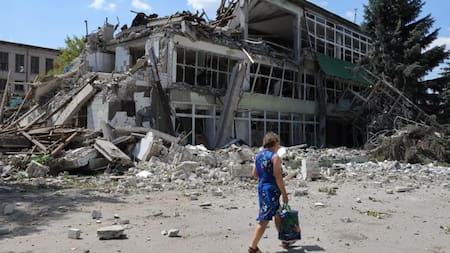 Lugansk, una región castigada por la guerra. Foto: NA.