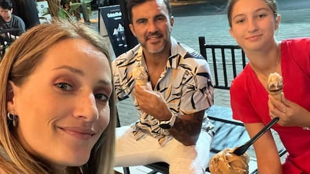 Mica Viciconte, Fabián e Indiana Cubero. Foto: Instagram.