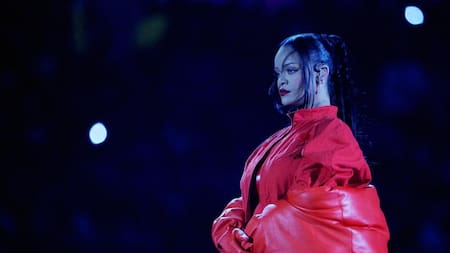 Rihanna dio un concierto en el Super Bowl. Foto: Reuters