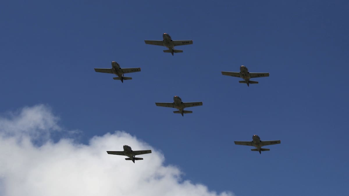 Aviones de la Fuerza Aérea Colombiana. Foto: Reuters