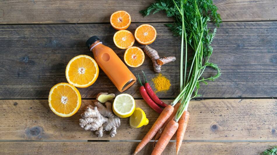 Alimentos naranjas. Foto: Unsplash.