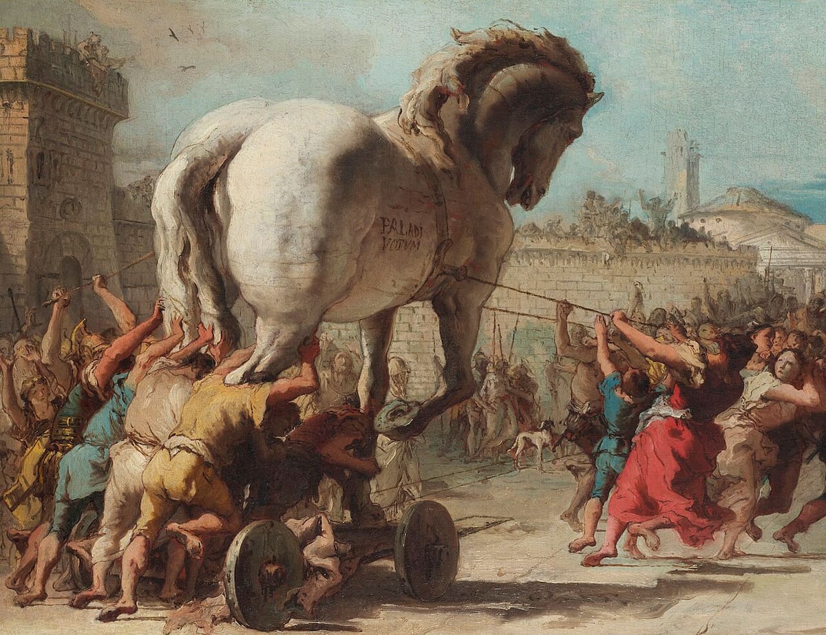¿Fue real el caballo de Troya?