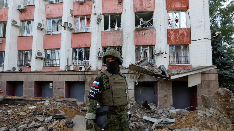 Soldado ruso en medio de la guerra. Foto: Reuters.