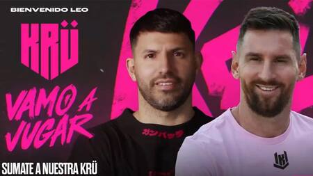 Sergio Agüero y Lionel Messi, socios del KRU Esports.