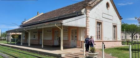 Estación de tren de Urdinarrain. Foto: Google Maps.