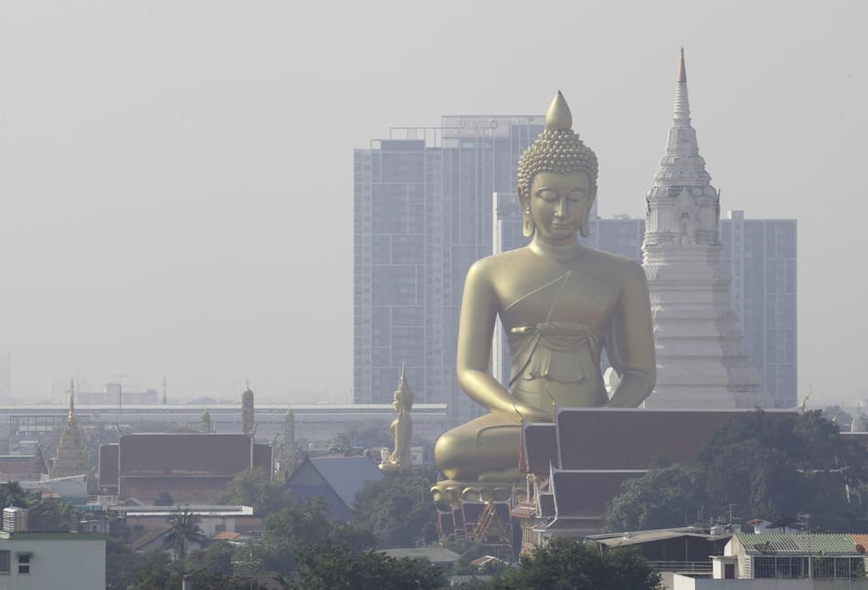 Contaminación del aire en Tailandia. Foto: EFE.