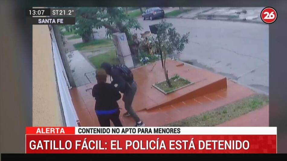 Video, así fue como el policía mató a Lautaro Saucedo, Santa Fe, Canal 26