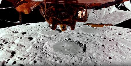 Nuevas imágenes de Firefly Space muestran la vista del módulo de aterrizaje lunar desde 100 km por encima de la Luna. Foto: X / @NASAArtemis.