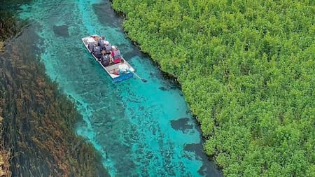 El río más transparente del mundo. Foto Instagram @riosucuri