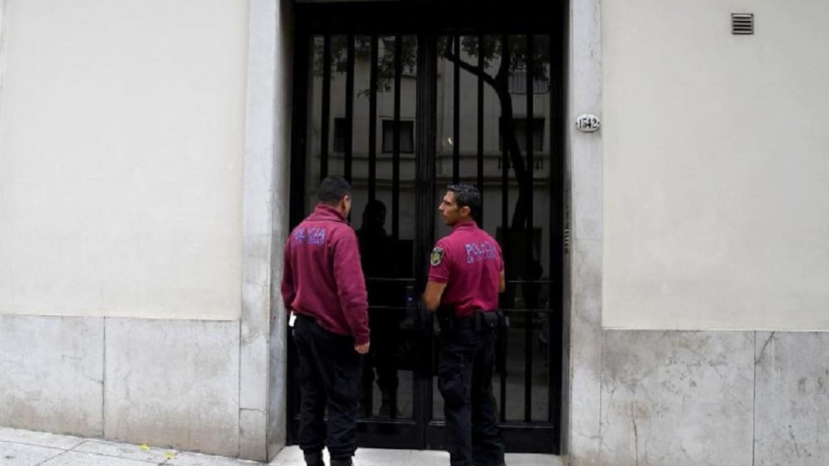 Allanamiento en departamento de Sáenz Valiente, foto Télam