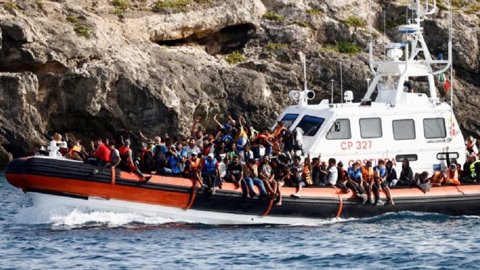 Migrantes den Italia. Foto: NA.