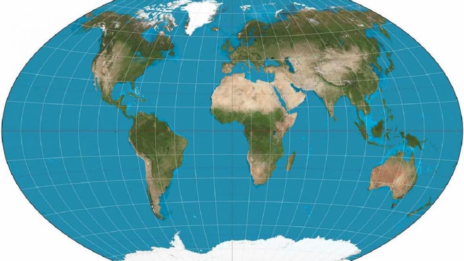 Un mapa en 2D muestra cómo es en verdad el mundo