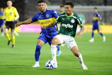 Frank Fabra; Boca Juniors vs Palmeiras; Copa Libertadores. Foto: Télam.