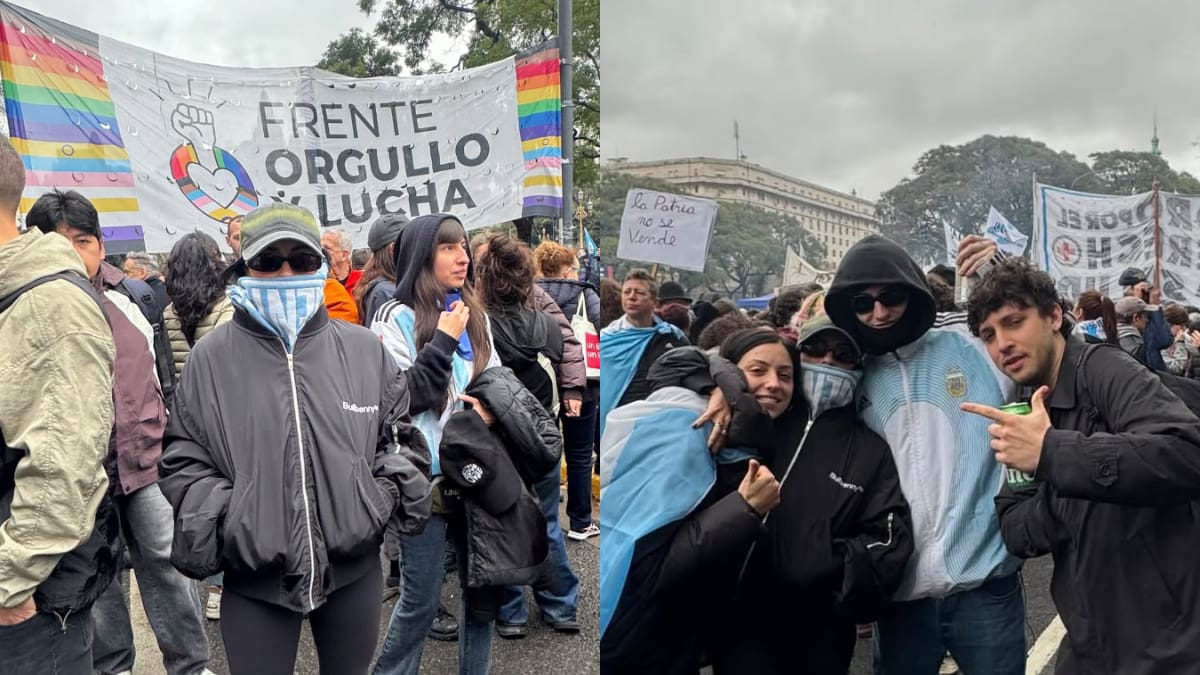 Lali Espósito, Dillom y Fito Páez se sumaron a la marcha en el Congreso: las fotos y los videos en la protesta