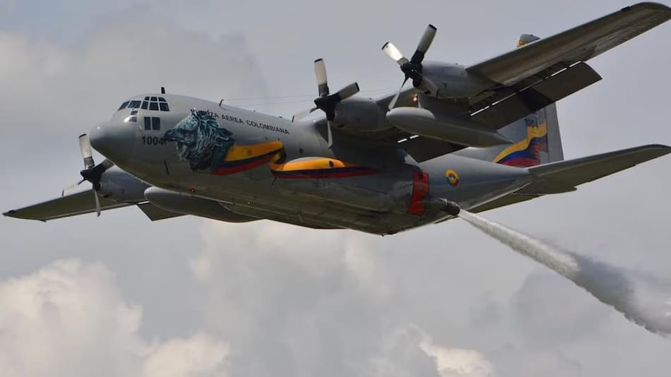Hércules C-130 colombiano. Foto: Fuerza Aeroespacial Colombiana